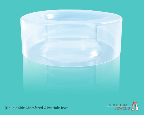 Double Side Chamfered Olive Hole Jewel