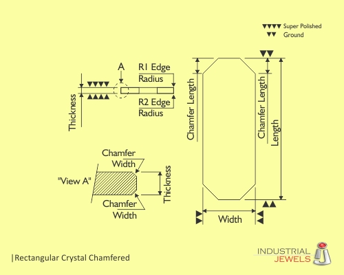 Rectangular Crystal Chamfered technical details